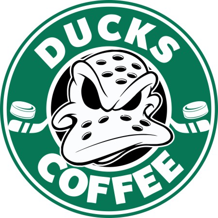 Anaheim Ducks Starbucks Coffee Logo vinyl decal